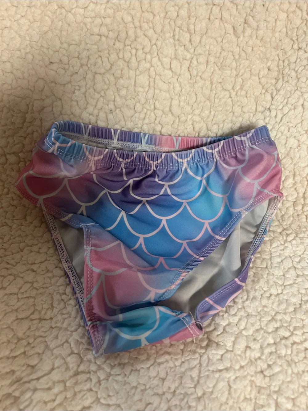 Girls 7-8 (130) Mermaid Bikini Set with Tail